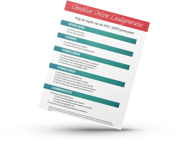checklist online leadgeneratie AVG